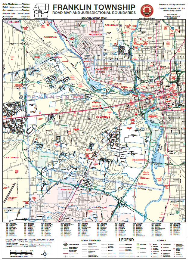 Columbus Ohio Zoning Map Township Maps – Franklin County Engineer's Office
