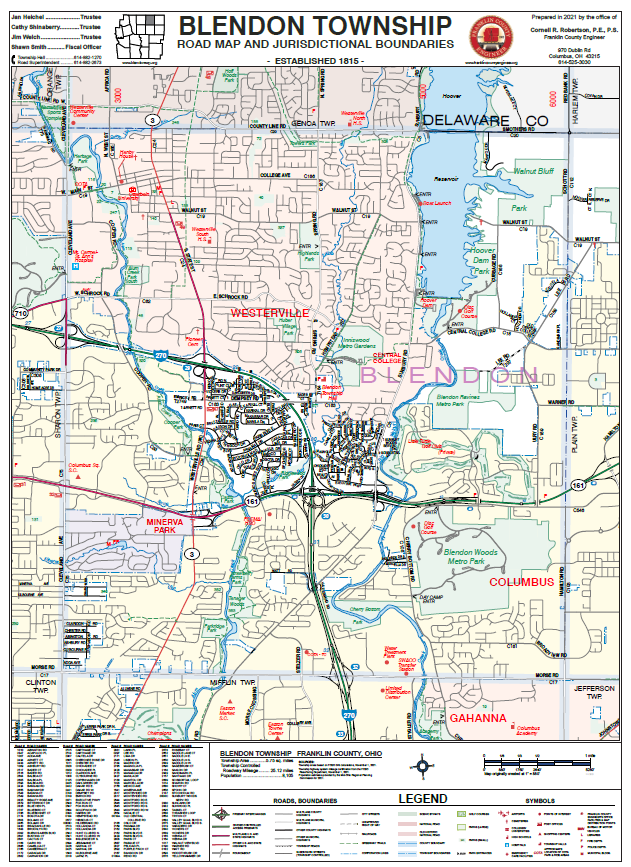 Columbus Ohio Zoning Map Township Maps – Franklin County Engineer's Office